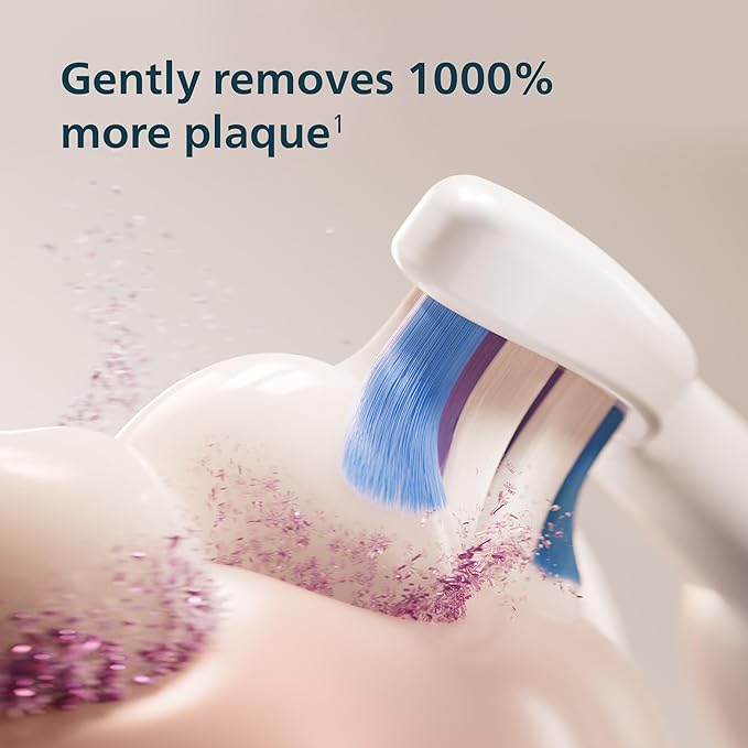 Philips Sonicare 6700 Series Electric Toothbrush - Next-Generation Sonicare Technology, Pressure Sensor, 9 Brushing Settings, SmarTimer, 21-Day Runtime, Travel Case, Navy Blue, HX7413/05