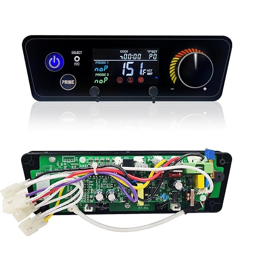 PID Trapezoidal Multifunctional Control Board Replacement for Pit Boss Pellet Grill for Lexington 540, Classic 700, Austin XL 1000, Matte Black 440FB1