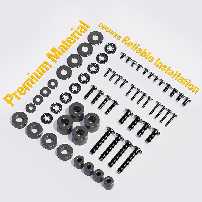 Mounting Dream TV Mounting Hardware TV Mount Screws Kit Comes with M4, M5, M6, M8 Screws, Includes Spacers and Washers, Fits Any TVs Up to 82 Inch, Works with Any Wall Mount MD5754