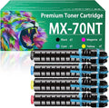 ERNZAT MX-70NT Toner Cartridge Compatible for Sharp MX-70NT MX-70NTBA MX-70NTCA MX-70NTMA MX-70NTYA Toner Cartridges Work for Sharp MX-5500 MX-5500N MX-6200 Printers