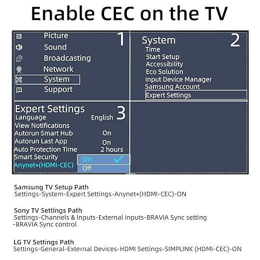 YEUGICEO 192KHz eARC ARC to Optical SPDIF Coaxial Audio Converter for TV,ARC to Optical Audio Extactor Cable,CEC Volume Control,Support PCM2.0/Dolby5.1/DTS 5.1, 4.9 Ft