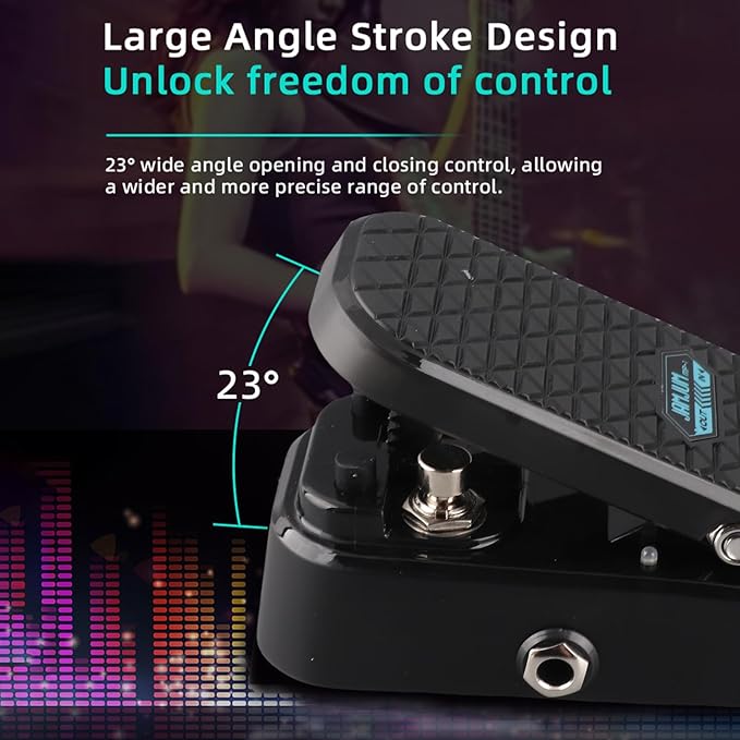 Btuty Guitar Wah Volume Pedal 2-in-1 Mini Wah & Volume Combo Pedal with RM Shielded Inductor & Active Volume Circuit for Electric Guitar Performance