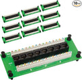 ICC CAT6 Ethernet Data Module, 8 Ports, UL Listed & PoE++ Rated, High-Performance Network Interface, Quick Push-Pin Mount, Fits 9", 14", and 28" Structured Wiring Enclosures, 10-Pack