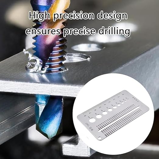 High-Precision Crack Width Gauge, Stainless Steel Precision Scale Home Inspection Crack Measuring Tool for Wall Inspection, Construction Monitoring, Home Maintenance
