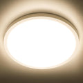 SunRider LED Flush Mount Ceiling Light Fixture, 3000K Warm White, 2400LM, 12 Inch 24W Round Flat Ceiling Lights, 240W Equiv. Panel Lamp, Non-Dimmable