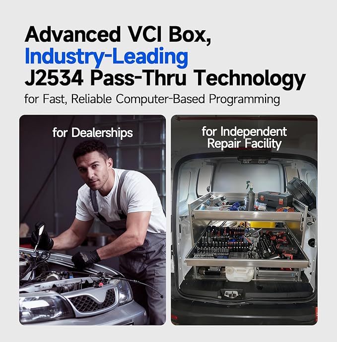 TOPDON J2534 VCI Tool, High-Speed EnhancedJ2534 VCI, J2534 Pass-Thru OEM Functions and Diagnostic Tool, Supports J2534/D-PDU/CAN-FD/DoIP, 8 Vehicle Brands Supported, RLink X7