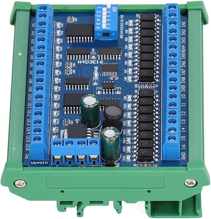 16 Input 16 Output Expansion Board RS485 16 Channel Remote Control Switch Module DC 6.5‑30V for PLC IO Smart Home Automation