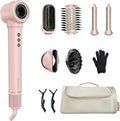 okaydeer 7 in One Hair Dryer Brush with Auto Wrap Curlers, Negative Ionic, No Heat Damage, Blow Dryer, Fast Drying & Frizz-Free Styling, Hot Air Styler, Straightener&Volumizing Brush with Storage Bag