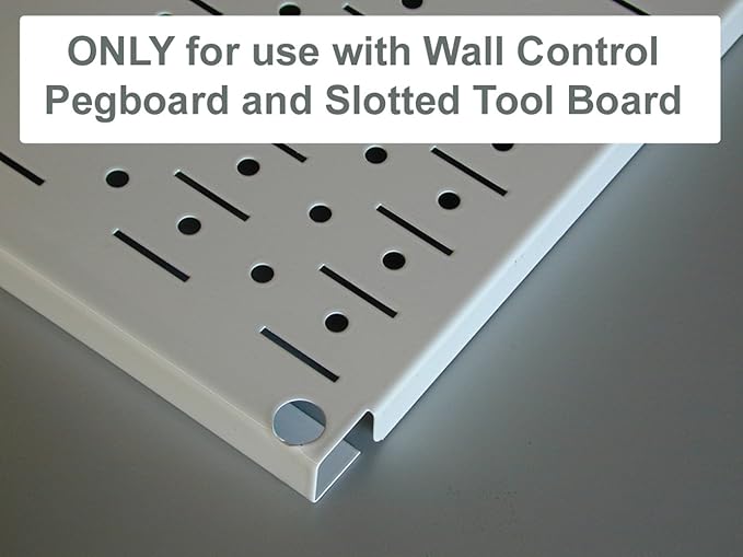 Wall Control 10-UH-003 B Slotted Pegboard U-Hook for Wall Control Pegboard Only, 3", Black