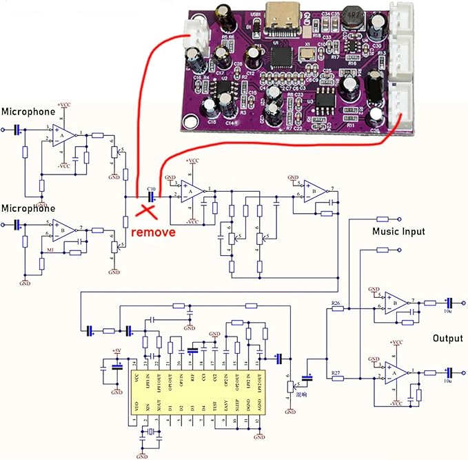 Garosa DSP Digital Reverb Module Real Time Adjustments, Easy Configuration, Graphical EQ Design, for AP82x DU56x DU26x, Reverb Options Echo Plate Chorus, Fine Tune Sound with