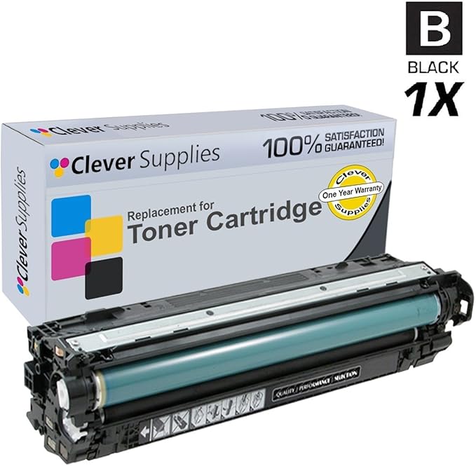 CS Replacement Toner Cartridge Compatible with HP CP4025n CE264X Black CF031A Cyan CF032A Yellow CF033A Magenta 646A & 646X Color Enterprise CM4540f MFP Enterprise CM4540fskm 5 Color Set