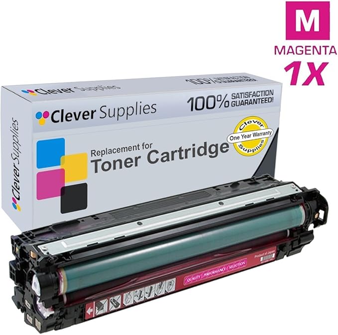 CS Replacement Toner Cartridge Compatible with HP CP4025n CE264X Black CF031A Cyan CF032A Yellow CF033A Magenta 646A & 646X Color Enterprise CM4540f MFP Enterprise CM4540fskm 5 Color Set