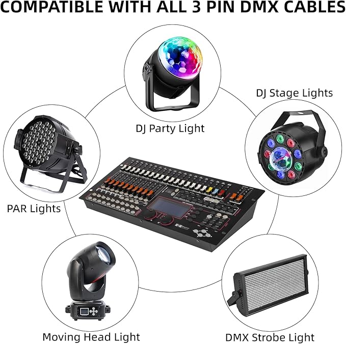 Ygybeyond DMX 1024Controller, DMX512, 1024 channel Controller, Stage Lighting Equipment & Accessorie For Dj, Ktv, Large Concert, DMX Light Controller (1024 channel DMX-1024)