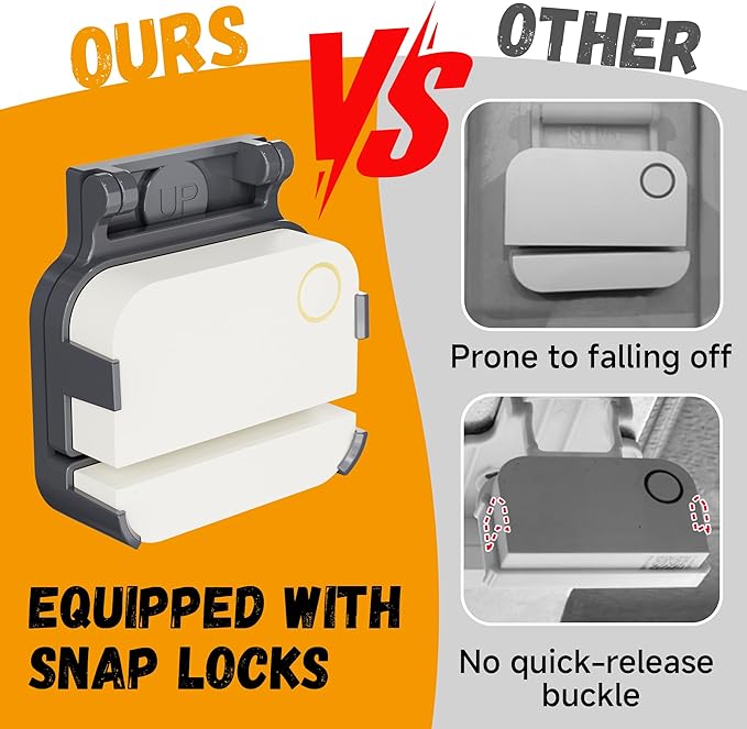 Garage Door Bracket for Ring Alarm Contact Sensor 2nd Gen | Secure Mount with Quick-Snap Clip & Screws | Easy Install Accessory (Gray, Sensor Not Included)
