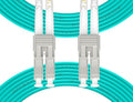 Fibergaga-8M(26ft) OM3 LC to LC Fiber Patch Cable,10GB/40GB Multimode Duplex 50/125µm 2.0mm Fiber Optic Jumper Cords Length Option: 0.5M(1.6ft)-100M(328ft)