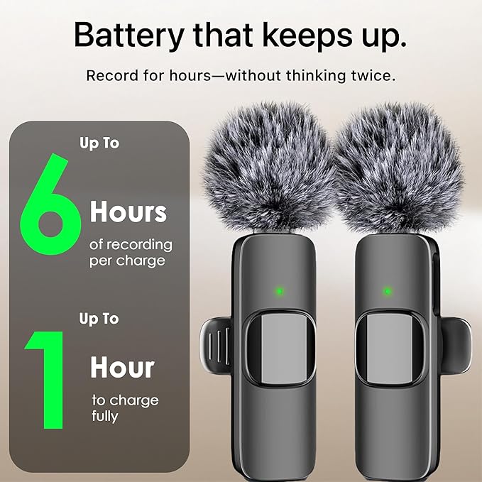 Mini Mic Pro (Latest Model - Professional Wireless Microphone for iPhone, iPad, Lavalier Microphone for Video Recording - iPhone Mic Crystal Clear Recording for Content Creators (iPhone 14 & Below)