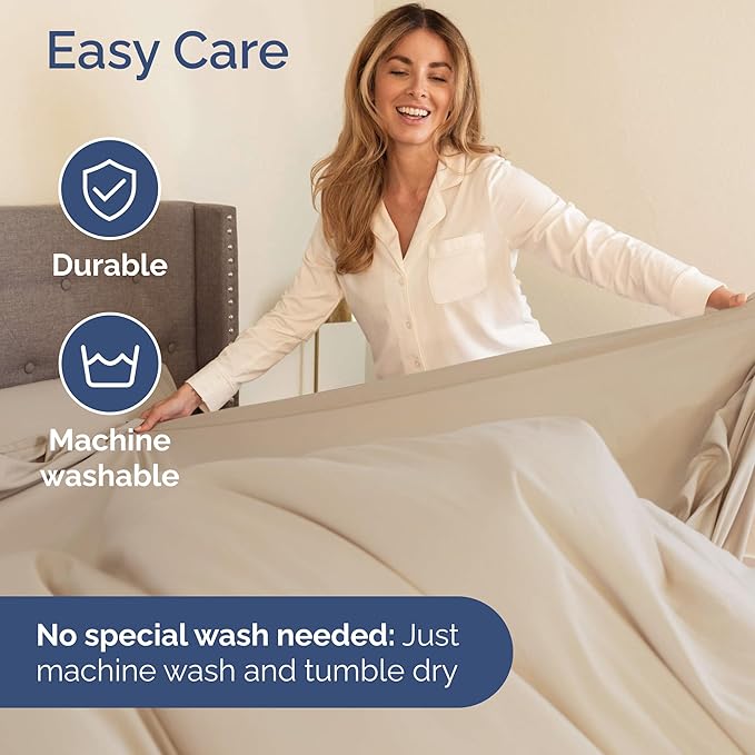Full XL Bed Sheets - Extra Long Extended Full Sheet – Luxurious, Easy-Fit Sheet Set - Fits between 8” to 16" Deep Pockets, 54" x 80" for Full XL Mattresses - Ideal for Extra Long Full Beds