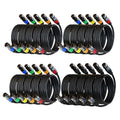 AuxLink XLR Cables 3ft 20Pack, XLR Microphone Cable Mic Cable Male to Female Gold-Plated 3-Pins