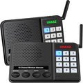 UHAXZ Intercoms Wireless for Home, Long Range Wireless Intercom 6000ft, Intercoms for Home with Group Call, Monitor Function, 8 Volume Levels Intercom System for House Business Office Elderly(2 Packs)