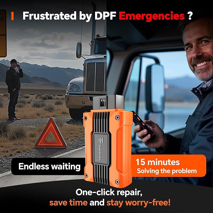 TopTekk for DPF Reset and Regeneration Tool, Compatible with Caterpillar Engines, Emergency Regeneration and DPF Error Code Clearing