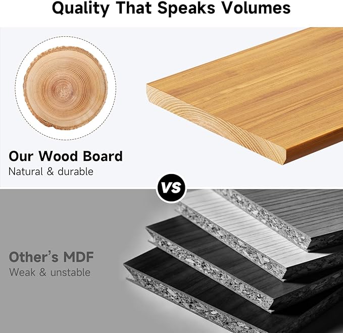 NestNeat Dual Monitor Stand, 35.4 Inch Monitor Stand Riser for 2 Monitors, 2 Tiers Wood Desk Shelf with Storage, Desktop Organizer Stand for Computer, Laptop, Printer, TV (Cherry Wood, 35.4in)