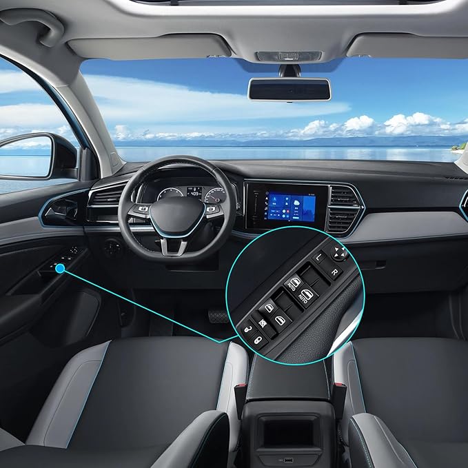 Nilight Power Master Window Switch Compatible with 2011 2012 2013 2014 2015 2016 2017 2018 2019 2020 Chrysler 300 2015-2017 Chrysler 200 2011-2019 Dodge Charger 2016-2022 Ram Windows Control Switches