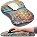 KUOSGM Mouse Pad Wrist Support, Ergonomic Mouse Pad with Massage Dot, Comfortable Computer Mouse Pad for Laptop, Wrist Rest Pain Relief Mousepad with Non-Slip PU Base for Office & Home, 12 x 8 in