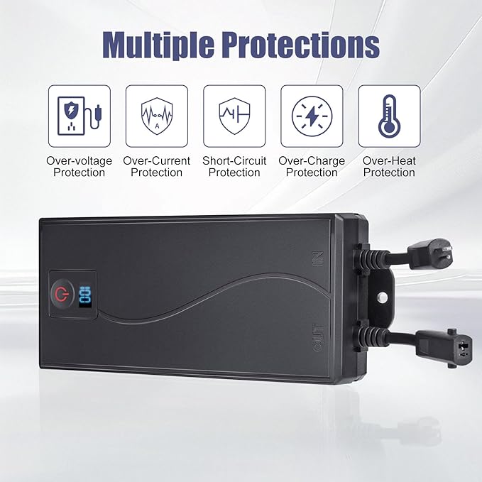 EAJION Universal Battery Pack for Reclining Furniture, 2500mAh Rechargeable Wireless Power Supply Fits Furniture with 2-Pin Connection, Batteries for Electric Sofas, Recliner, Couch, Lift Chairs