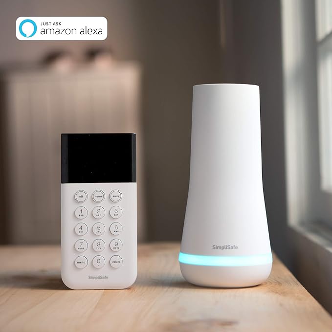 SimpliSafe 9 Piece Wireless Home Security System w/HD Camera - Optional 24/7 Professional Monitoring - No Contract - Compatible with Alexa and Google Assistant