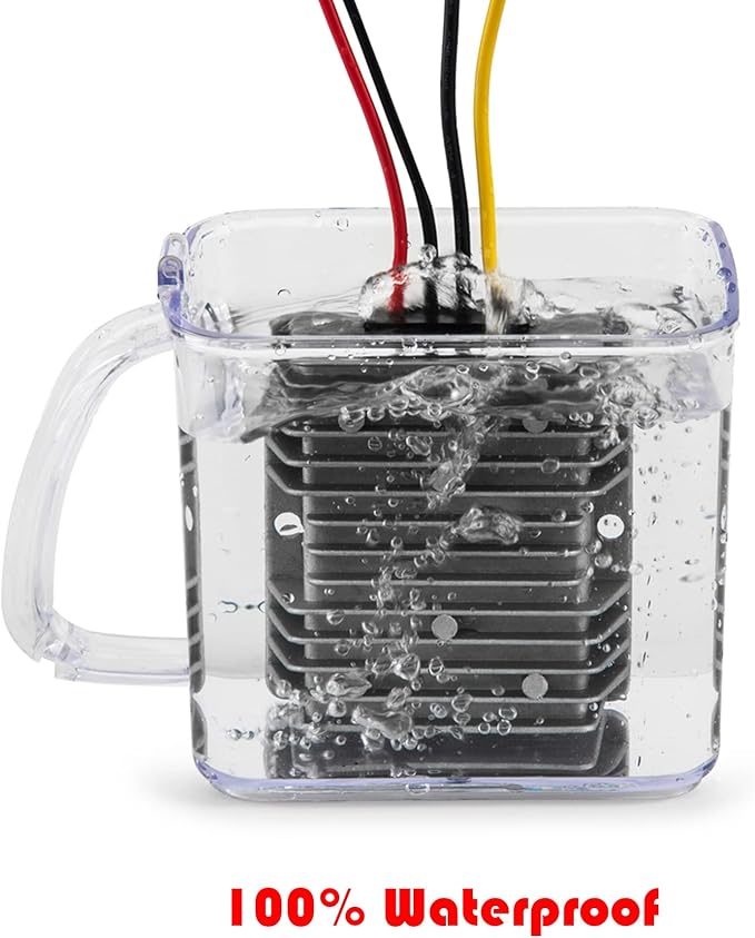 MGGi DC 36V 48V Step Down to 24V 20A 480W Converter Voltage Reducer, Waterproof Big-Size Voltage Reducer, High-Power Power Supply Module Buck Transformer, for Golf Cart, forklifts, Car