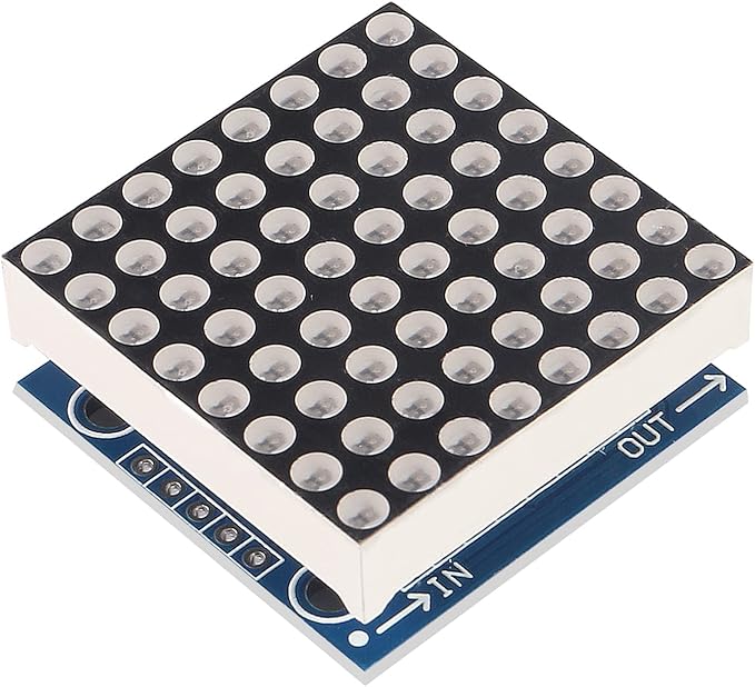 ACEIRMC 5PCS MAX7219 8x8 Dot Matrix LED Display Module 5V MCU Control MAX7219 88 LED Dot Matrix DIY Kit (B)