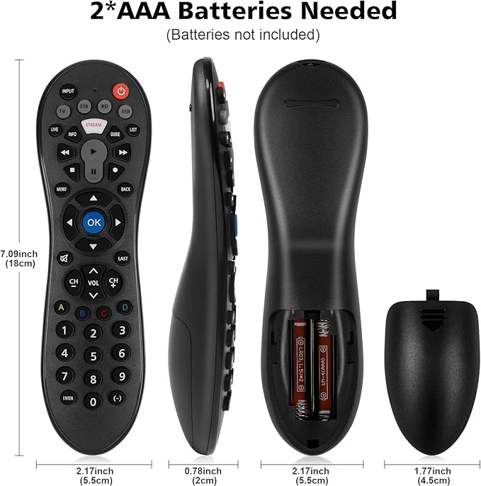 Universal Remote Control for Samsung/LG/Vizio/Hisense/TCL/Sony/Philips/Insignia/Sharp/Panasonic/JVC/Toshiba/Element/Sanyo TV and Other Brand Smart TVs,Streaming Players,DVD,Blu ray Player,Soundbar