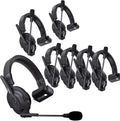 Accsoon Como MIC02-1H4R Wireless Headset Intercom System 7-Person Full Duplex 1312ft Team Communication Group Talk, Links up to 9-Person, 10+Hour Battery Life
