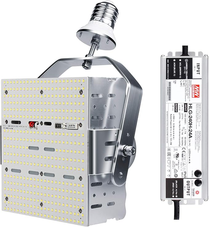 OPENLUX 240 watt LED Shoebox Retrofit Kits, 33,600lm, 5700K LED Retrofit with E39 Base for Parking Lot Shoebox/Tennis Court/Bypass/Arena/Stadium [ETL/DLC Certified][ 960W MH/HPS Equiv.] AC 100-277V