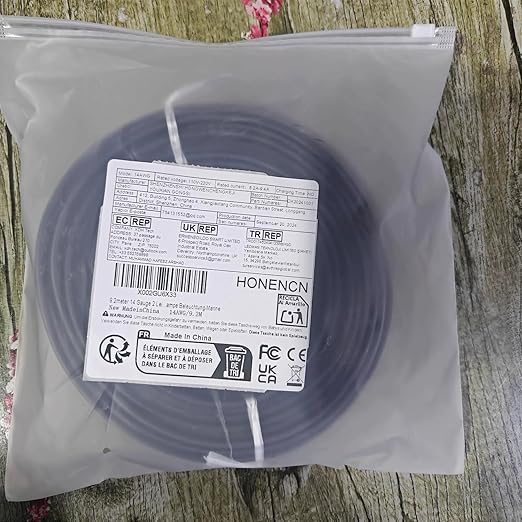 HONENCN 14 Gauge 2 Conductor Electrical Wire, 14 AWG 2.08mm Wire PVC Cord, 12V/24V DC Low Voltage/Copper-clad Aluminum(CCA)Flexible/2 Wire for Automotive LED Strips Lamp Lighting Marine(9.2M/30FT)