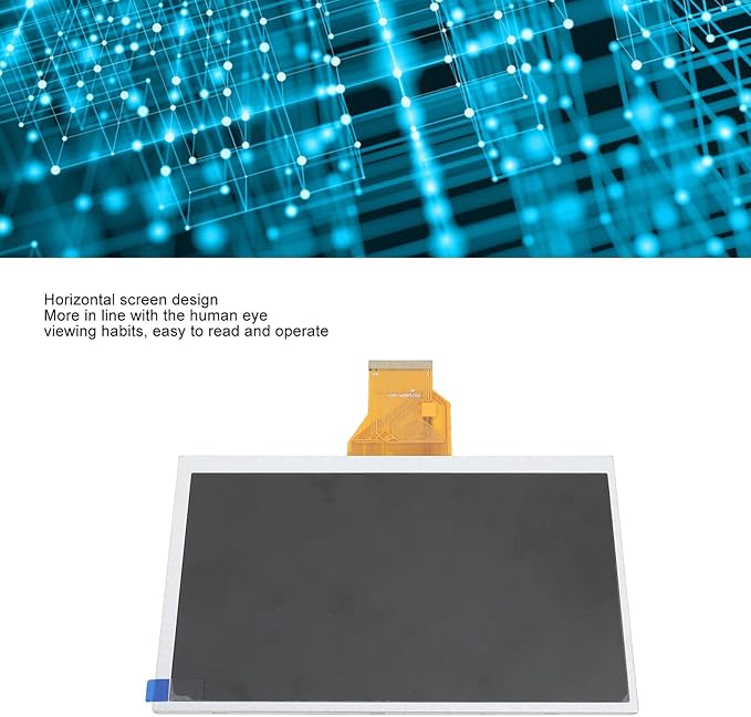 7 Inch LCD Display Module, 800x480 High Resolution Screen Display Module with 50 Pin RGB Interface for Home Appliance, Widely Used in Industrial Control Systems