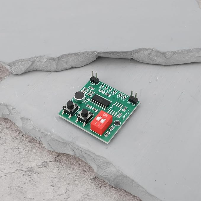 Create idea 2Pcs 35s Recordable Voice Module DIY Sound Recording Chip with LED Indicator Supports External Flash Greeting Card Box Sound Player