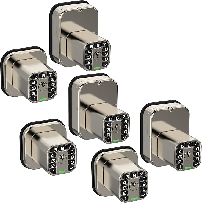 Richelock IU52 Double-Sided Keypad Door Lock, All-Weather, Fully Waterproof Keyless Entry with Dual-Sided Programmable Codes, Same Key Both Sides for Outdoor, Indoor, Gate & Fence