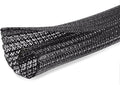 Moxita 10ft x 1 inch Cable Sleeve Split Wire Loom Tubing for Power, Audio, USB, Cord Management for TV, Computer, Protects from Pets Chewing, Black