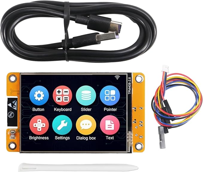 AITRIP 1 Pack ESP32 Development Board ESP32-2432S028R WiFi Bluetooth 2.8 Inch 240X320 Smart Display TFT Module Touch Screen for Arduino