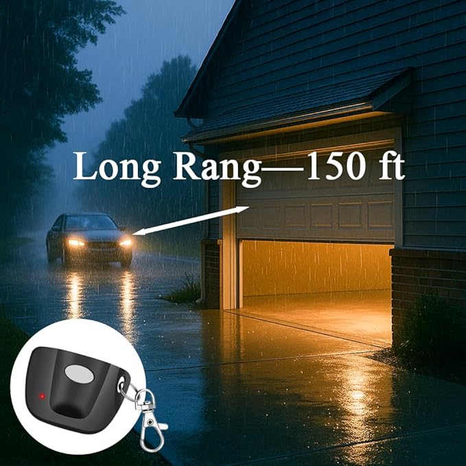 3-Pack 300MHz 10 dip Switch for Multicode Garage Gate Door Opener Remote Control, Replacement for 3089,3070,3060,308911,MCS308911,MCS306010,MCS3070 Gate Clicker with Keychain.