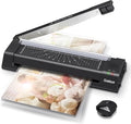 Gasbye Laminator Machine, 13-Inch Thermal Laminator with Steel Paper Cutter, 13 Laminating Pouches, Corner Rounder, Jam Release Button for Home, Office, School, Teachers, Personal Use, Black