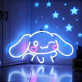THIIXDAI Cinnamoroll Neon Sign for Room Decor, USB Powered LED Lights with Dimmable, Japanese Cartoon Dog Neon Signs, Cute Night Light Gifts for Children (16.1"L x 9.1"W)