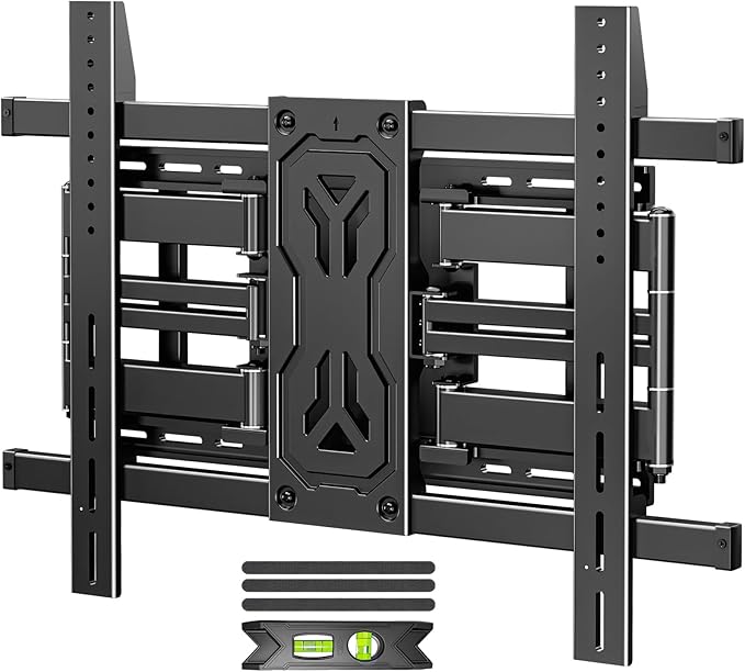 MOUNTUP Heavy Duty Full Motion TV Wall Mount for 50-110 inch Large TVs, Holds 250 lbs, 1.65" Slim TV Bracket with Extension, Swivel & Tilt, Preassembled, Max VESA 800x600mm, Fits 12-24" Studs, MU0096