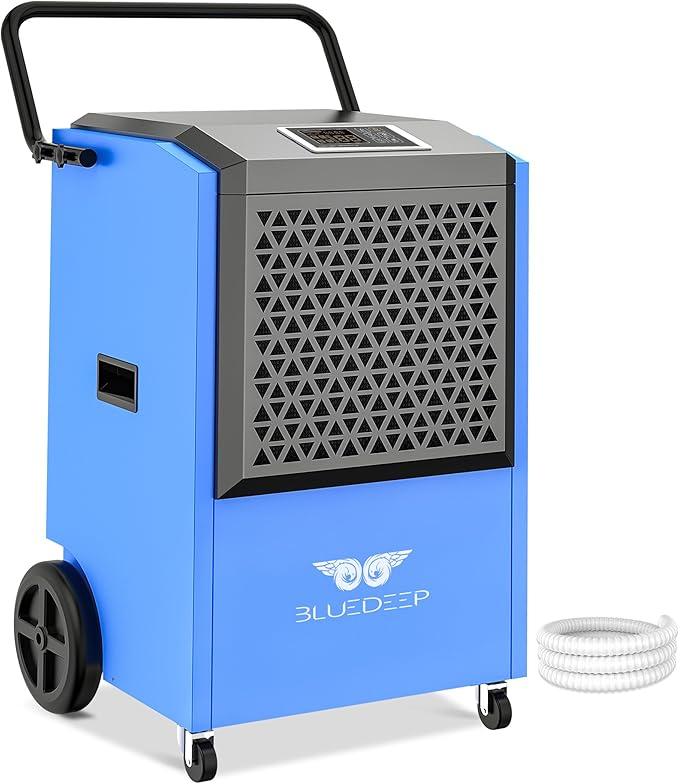 240 Pints Commercial Dehumidifier with Pump for Basements, Industrial Heavy Duty Commercial-grade Portable Dehumidifiers for Large Spaces Warehouse Grow Room, Water Damage Restoration