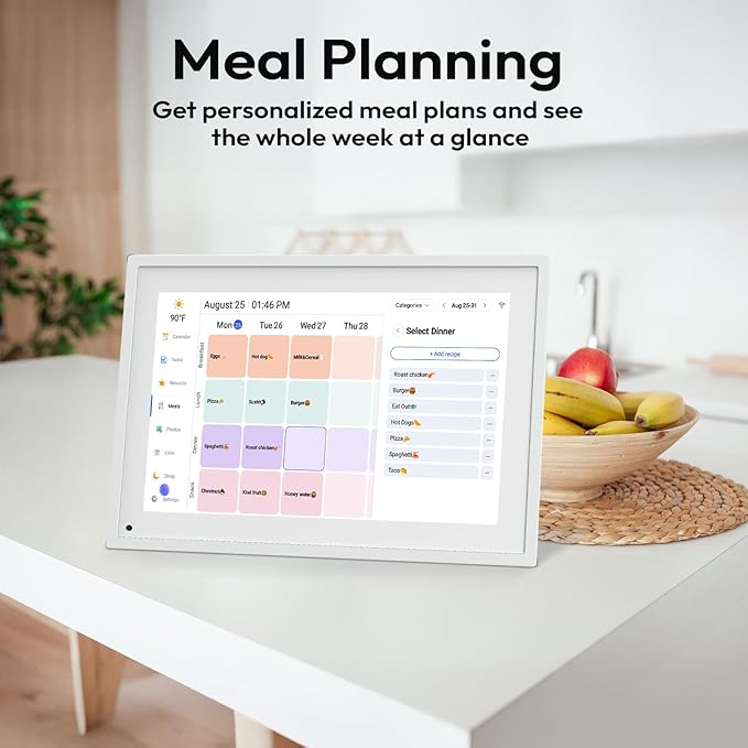 BOCT 10.1'' Digital Calendar Wall - 32GB Memory Touch Screen Chore Chart Smart Calendar,Digital Planner,Auto-Sync,APP Control,Interactive Family Schedules, Gift for Mother