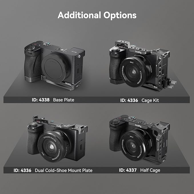 SmallRig Cage Kit for Sony A6700 with a Cable Clamp for HDMI, Built-in Quick Release Plate for Arca-Type, Film Movie Making Camera Video Cage with Shoe Mount, 1/4''-20 & 3/8''-16 Threaded Holes - 4336