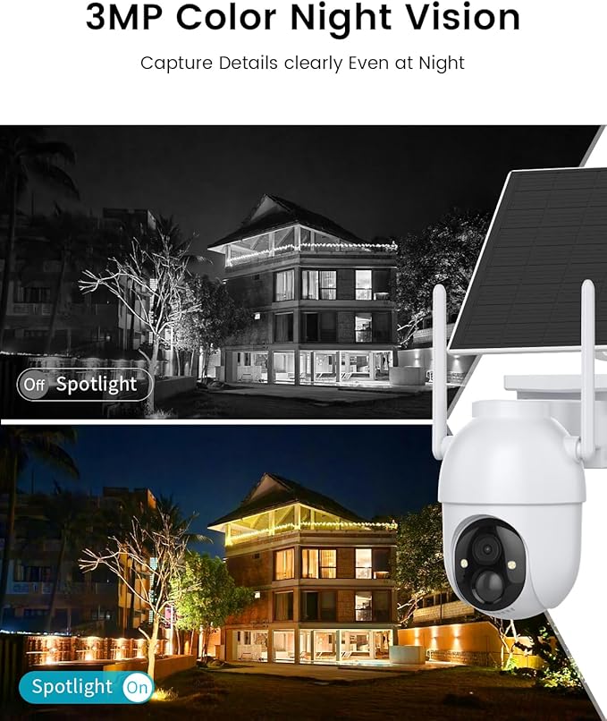 Armorcope Security Cameras Outdoor Wireless,4 Cam-Kit,No Subscription,360° Pan & Tilt Home Security Cameras System,2K Color Night Vision