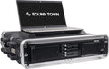 Sound Town Lightweight 4U PA DJ Rack/Road Case with ABS Construction, 19” Depth and Heavy-Duty Latches (STRC-A4U)