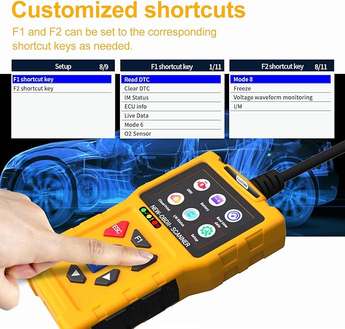 T600 OBD2 Scanner Diagnostic Tool & Code Reader for Cars and Trucks – Check Engine Code Reader with Reset, Read & Clear Fault Codes for Vehicle 1996+, Live Data, 50,000+ DTCs, Cloud Print, I/M Status